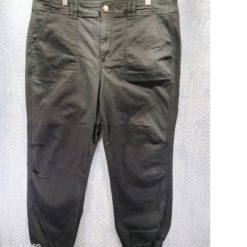 Torrid Black Utility Jogger Pants Plus Size‎ 18R Cotton Stretch Tapered Leg